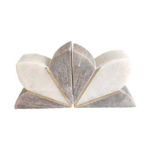 FLORAL BOOKEND (GREY)